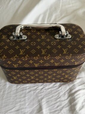 Brown Monogram Cosmetic Train Case